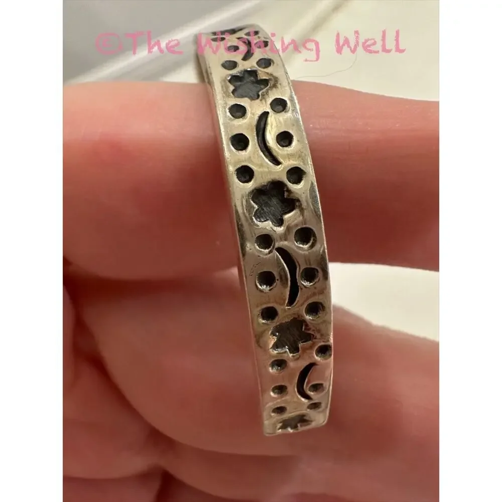 Wow! Rare Purple Spiny Oyster Cuff Sterling Silver Bracelet 6-8”